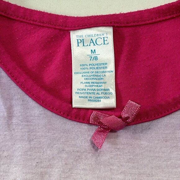 The Children’s Place | Girls Purple Pink Print Sleeveless Nightgown Pajamas Pjs - Picture 9 of 16